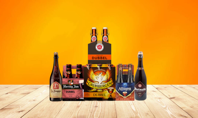 Dubbel bier aanbieding